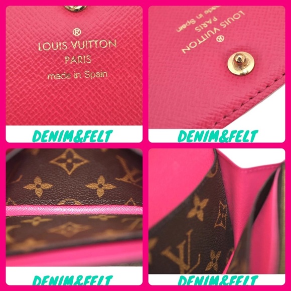 🩷LOUIS VUITTON Fuchsia Monogram Bloom Flower Emilie Long Wallet | PRELOVED EUC! - Picture 11 of 16